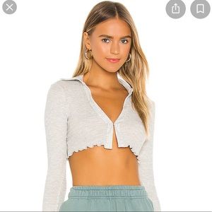 H:OURS gray thermal long sleeve